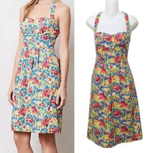 Anthropologie GIRLS FROM SAVOY Retro Floral Garden Party Dress 12